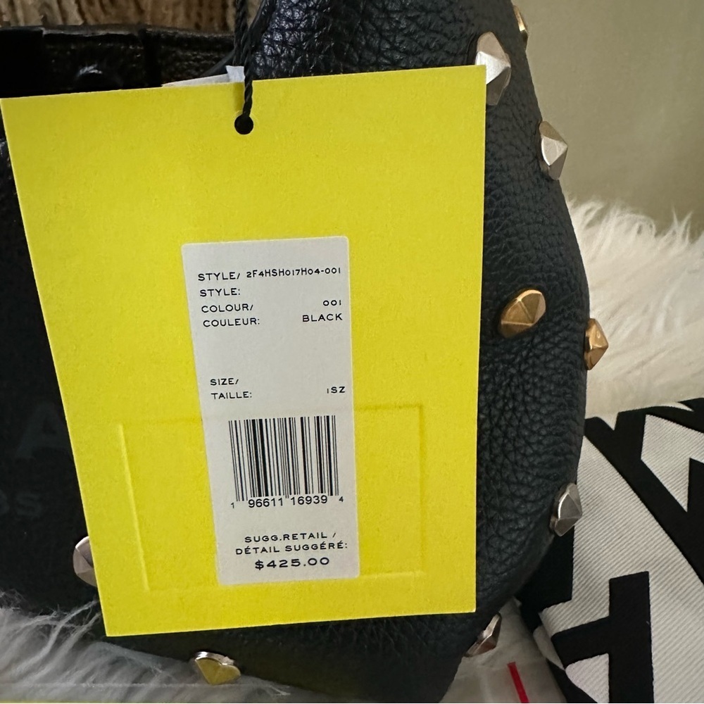 Marc Jacobs THE GLAM STUDS LEATHER MINI SACK BAG - Picture 9 of 14